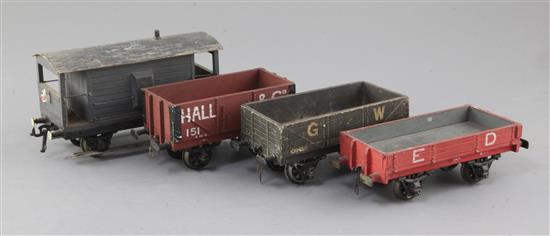 A Hall & Co, no. 171, in brown, an Engineers Department, no. 943, in red, a Great